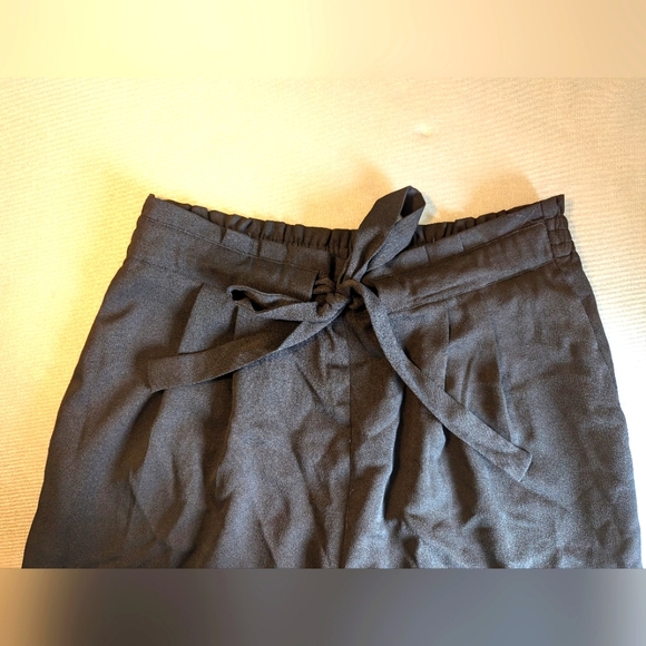 Dr2 Black Wide Leg Cropped Pants Women's Size Medium - Picture 2 of 5